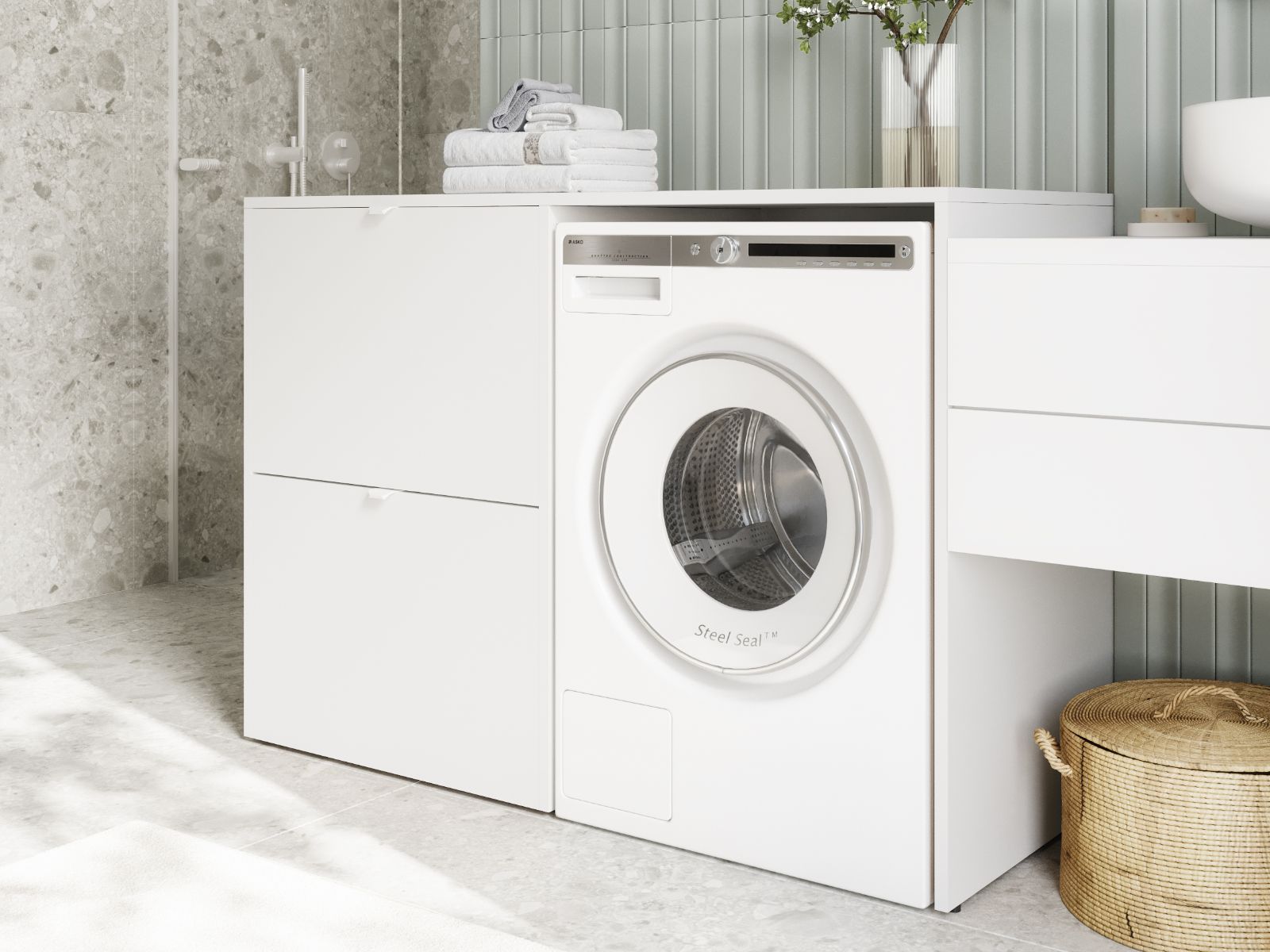 Mobistoxx Tv-meubel DORLOTE 1 machine 2 deuren wit