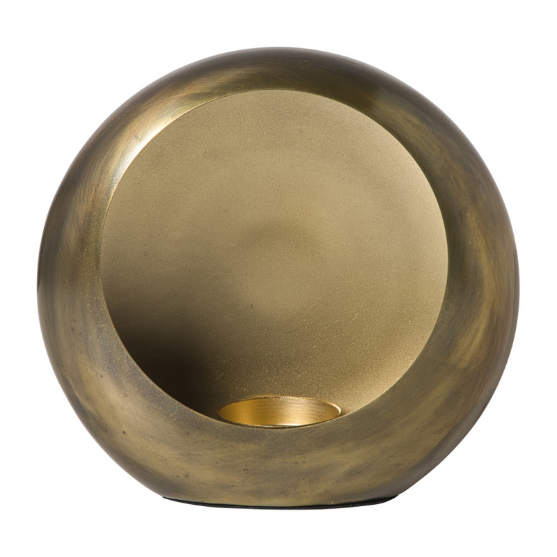 Xenos Waxinelichthouder brons - klein - 16x15x7.5 cm
