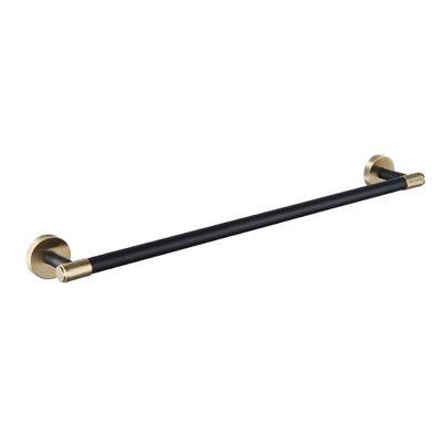 Eastbrook Catania messing handdoekbeugel zwart mat en messing geborsteld