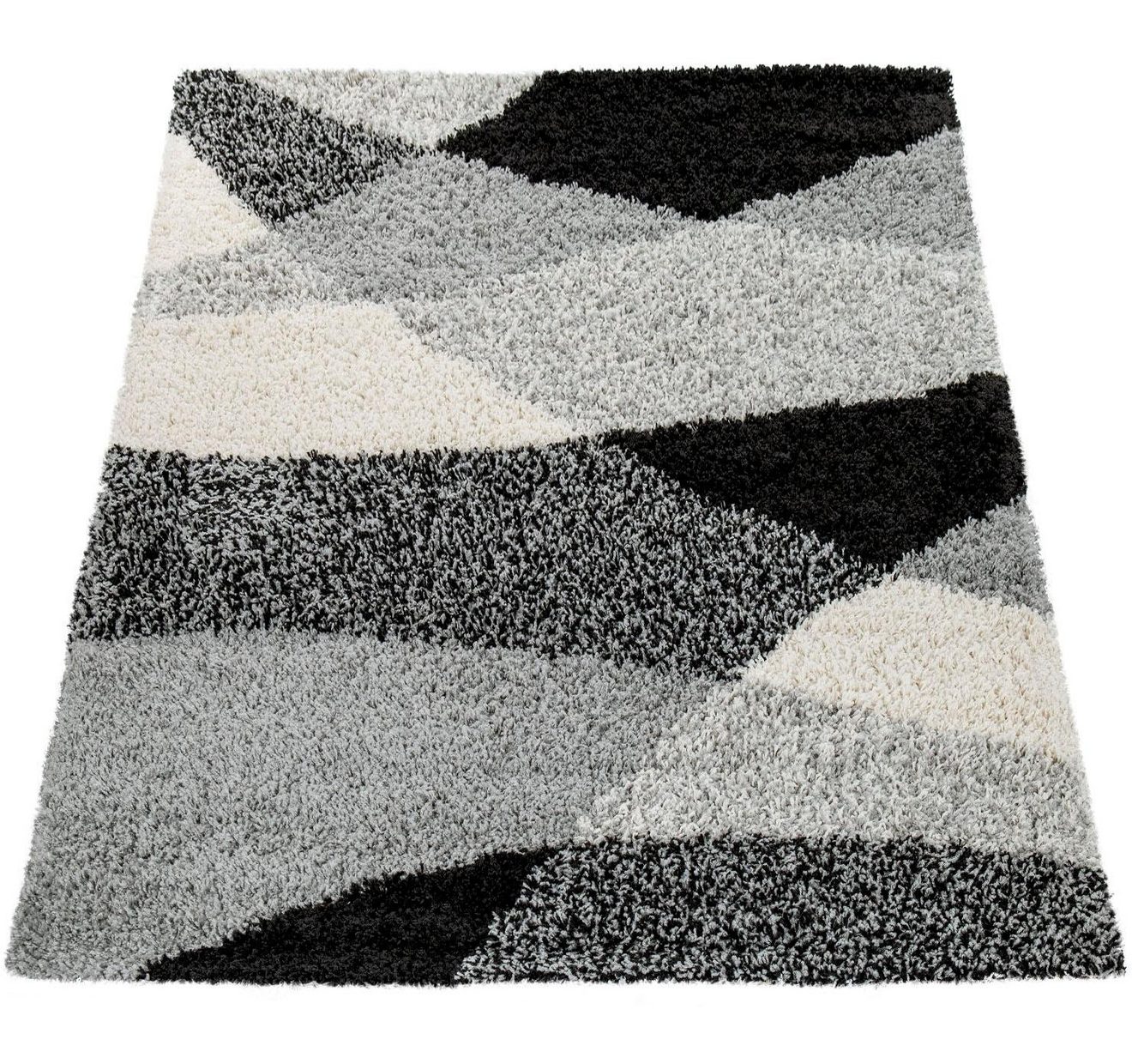 Paco Home Hoogpolig vloerkleed Mango 308 zachte shaggy, modern design, ideaal voor in de woonkamer en slaapkamer