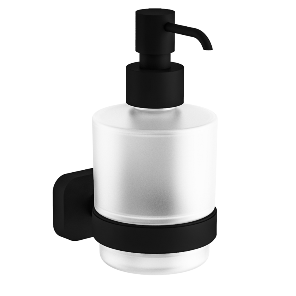 Eastbrook Asti messing zeepdispenser zwart mat