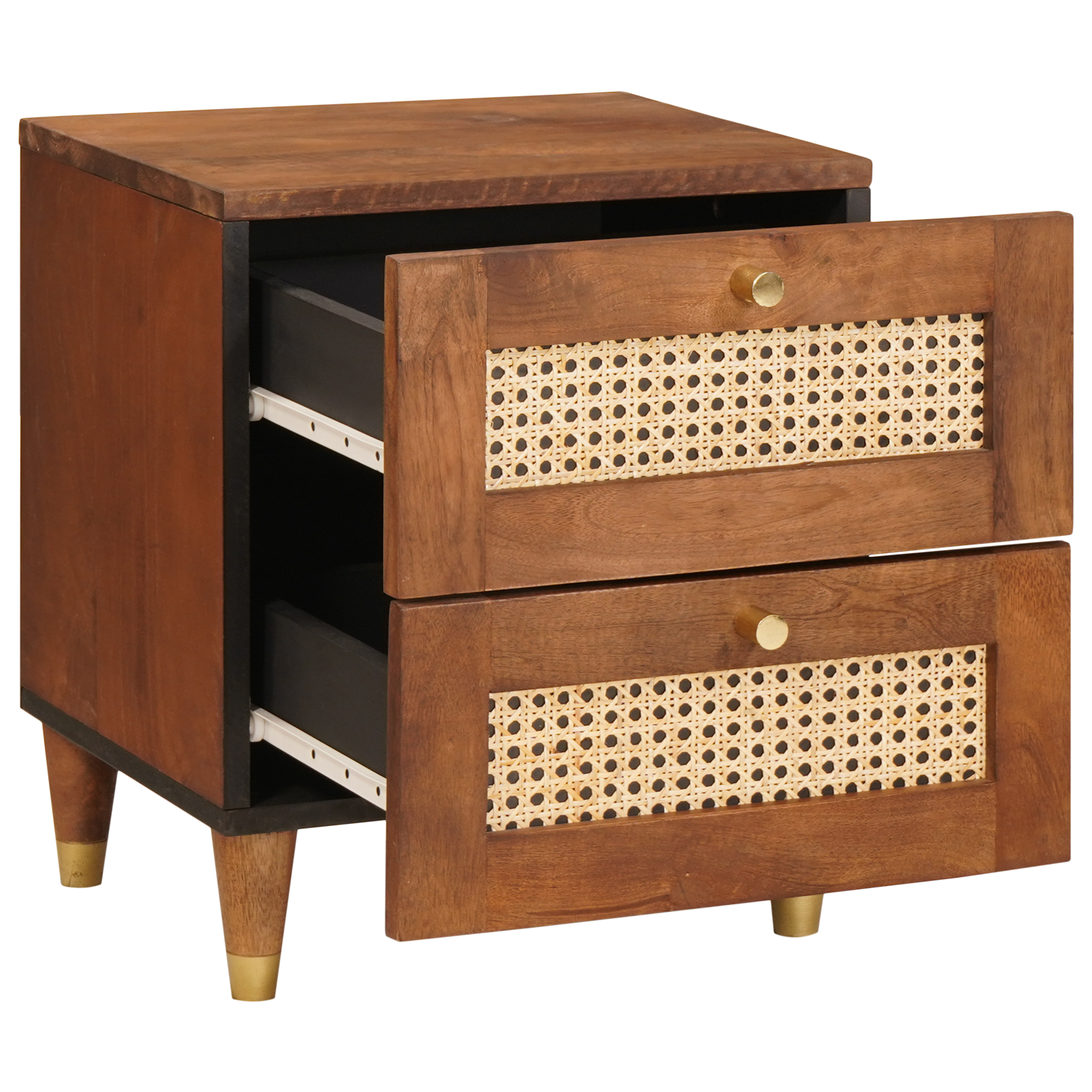 vidaXL Nachtkastjes met lade 40 x 33.5 x 46 cm