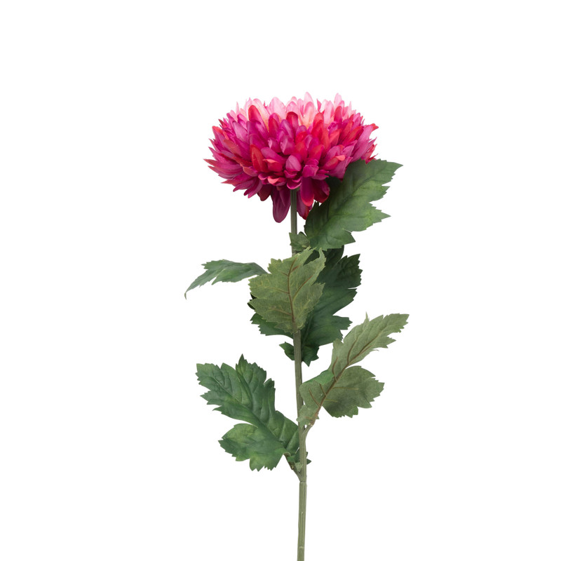 Xenos Kunstbloem dahlia groot - fuchsia - 75 cm