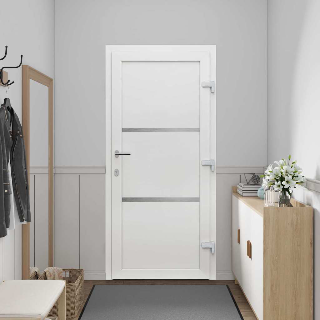 vidaXL Voordeur Antraciet PVC