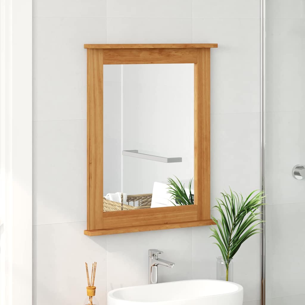vidaXL Spiegel VIGO Honingbruin 55.5 x 5 x 70 cm Massief grenenhout
