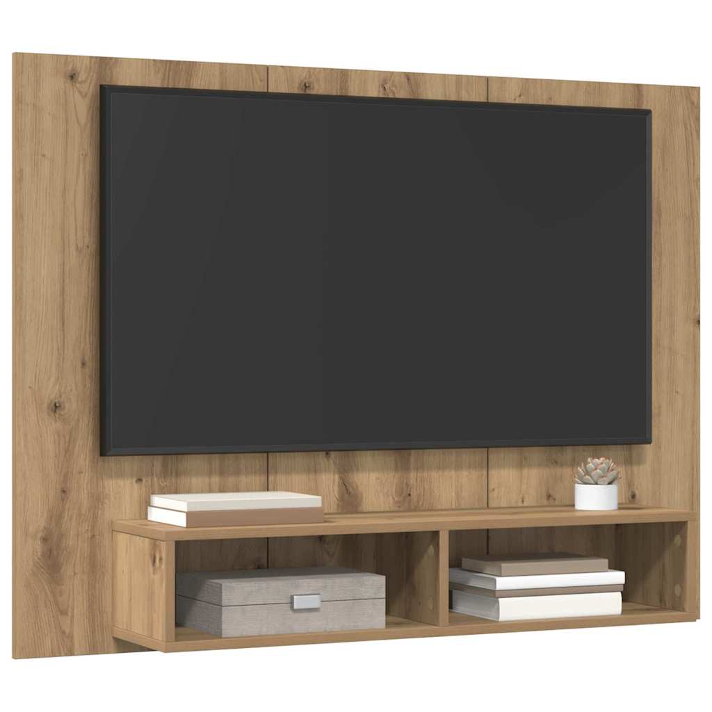 vidaXL Wand TV Kast artisanaal eikenkleurig 120 x 23.5 x 90 cm