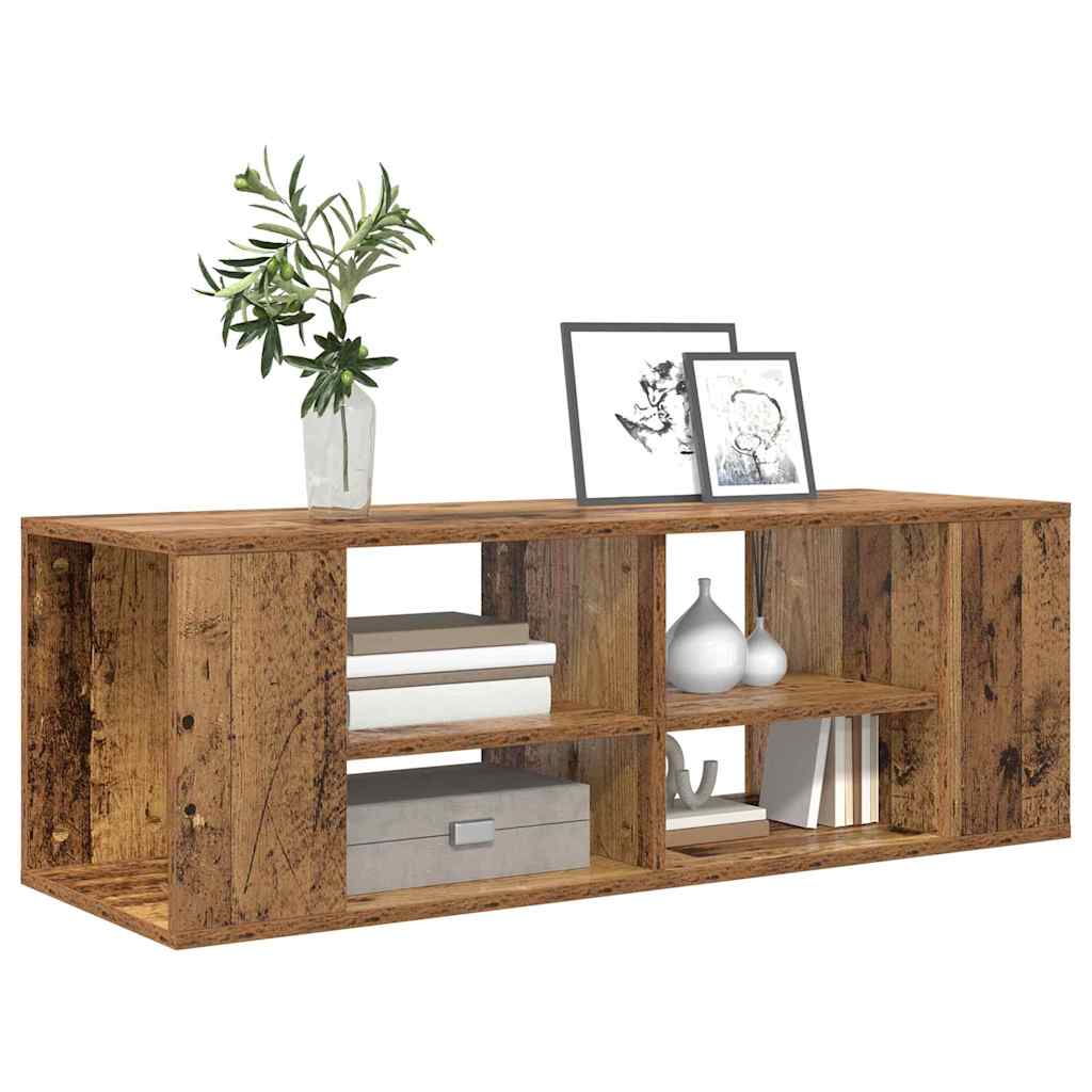 vidaXL Wandmontage TV Kast Oud hout 102 x 35 x 35 cm Bewerkt hout