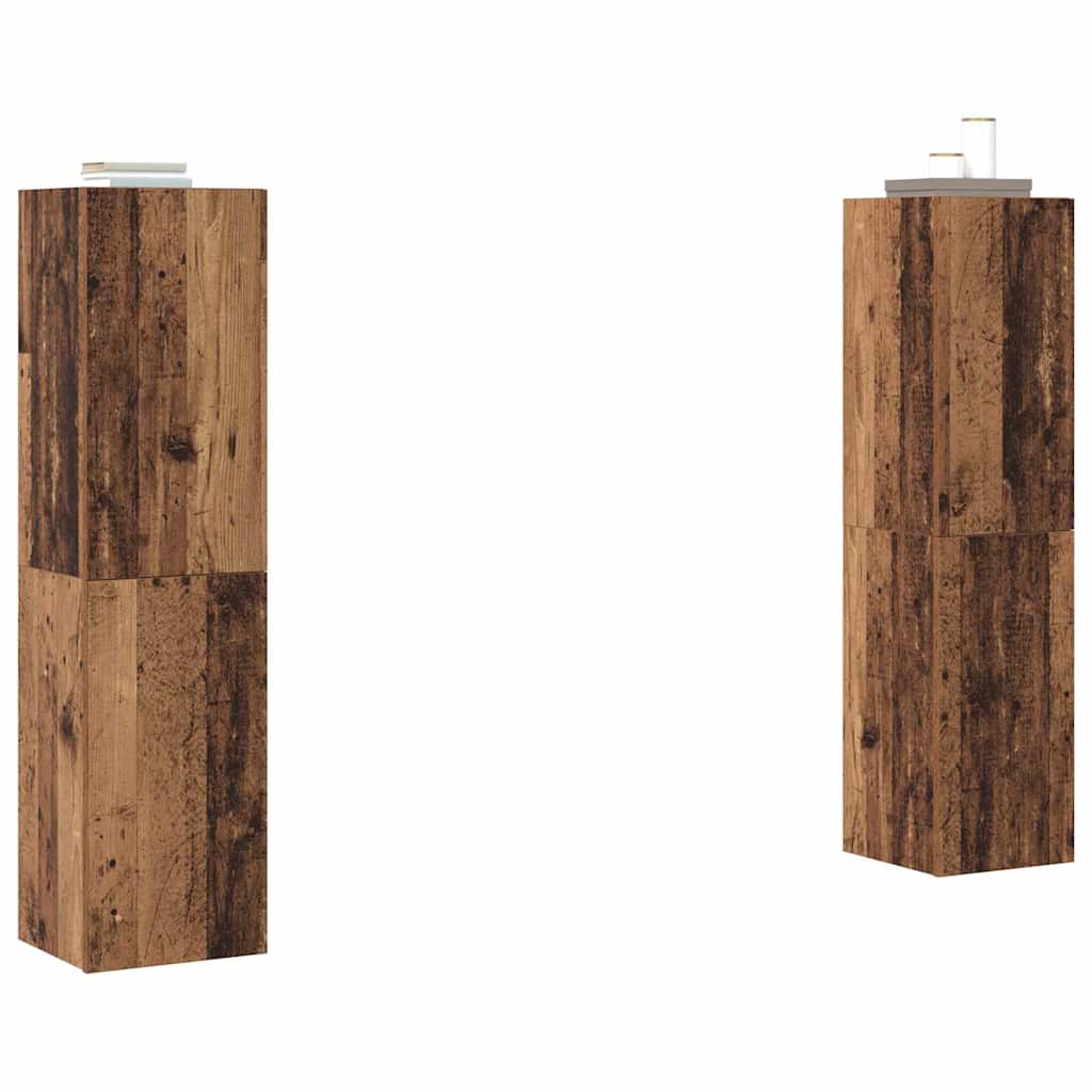 vidaXL Tv-meubelset 4 pcs Oud hout 30.5 x 30 x 60 cm Bewerkt hout