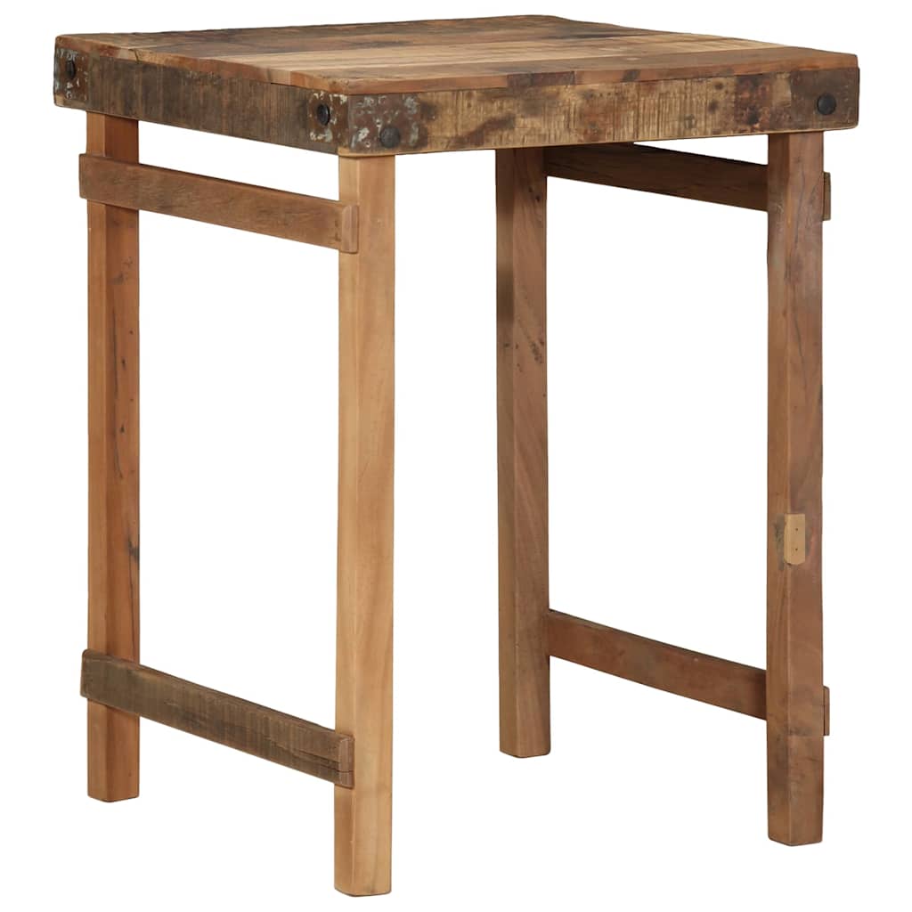 vidaXL Eettafel Bruin 60 x 55 x 76 cm massief gerecycled hout