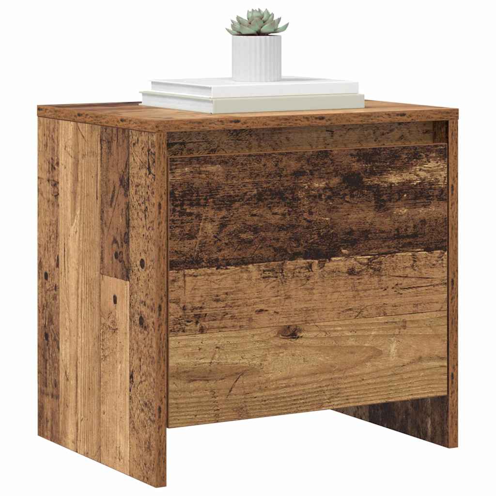 vidaXL Nachtkastje Oud hout 45 x 34 x 44.5 cm Bewerkt hout