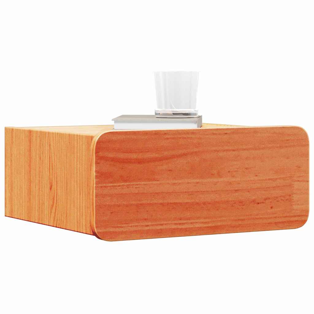 vidaXL Nachtkastje Wasbruin 39 x 34 x 16.5 cm Massief grenenhout