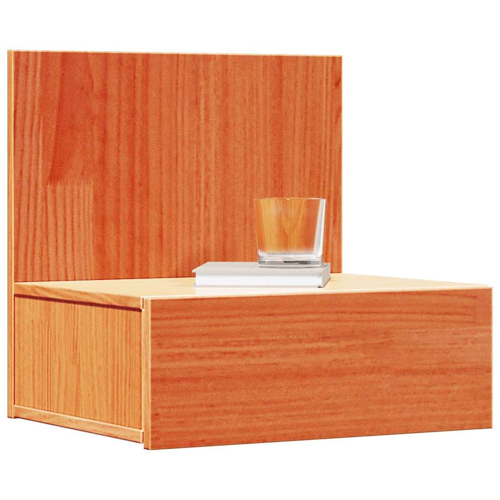 vidaXL Nachtkastje Wasbruin 42 x 32,5 x 40 cm Massief grenenhout