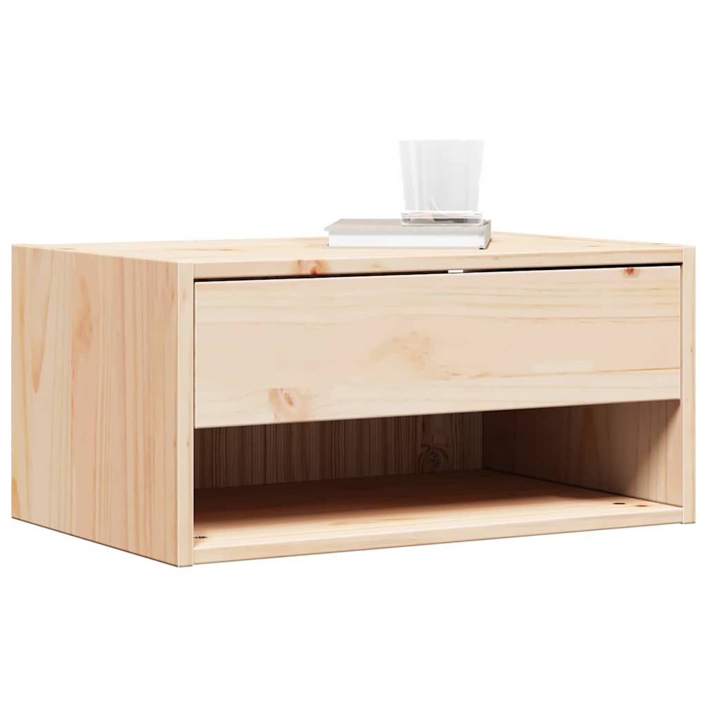 vidaXL Nachtkastje 2 pcs Bruin 50 x 32.5 x 24 cm Massief grenenhout