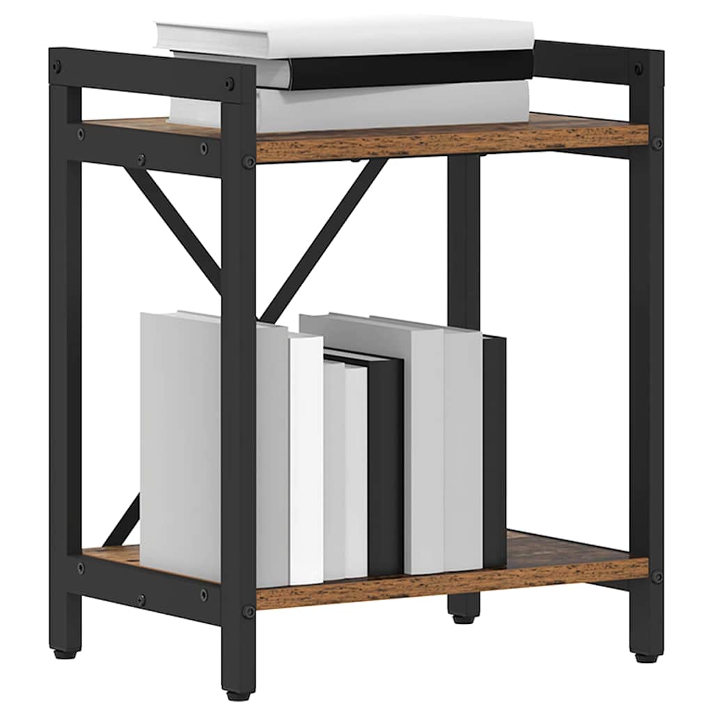 vidaXL Boekenkast Oud hout 40 x 30 x 48.5 cm Bewerkt hout