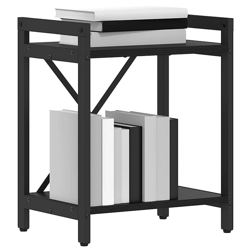 vidaXL Boekenkast Zwart eiken 40 x 30 x 48.5 cm Bewerkt hout
