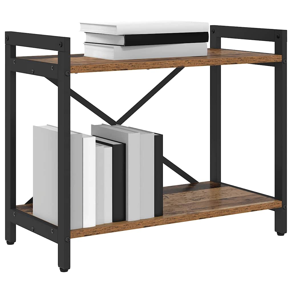 vidaXL Boekenkast Oud hout 60 x 30 x 48.5 cm Bewerkt hout
