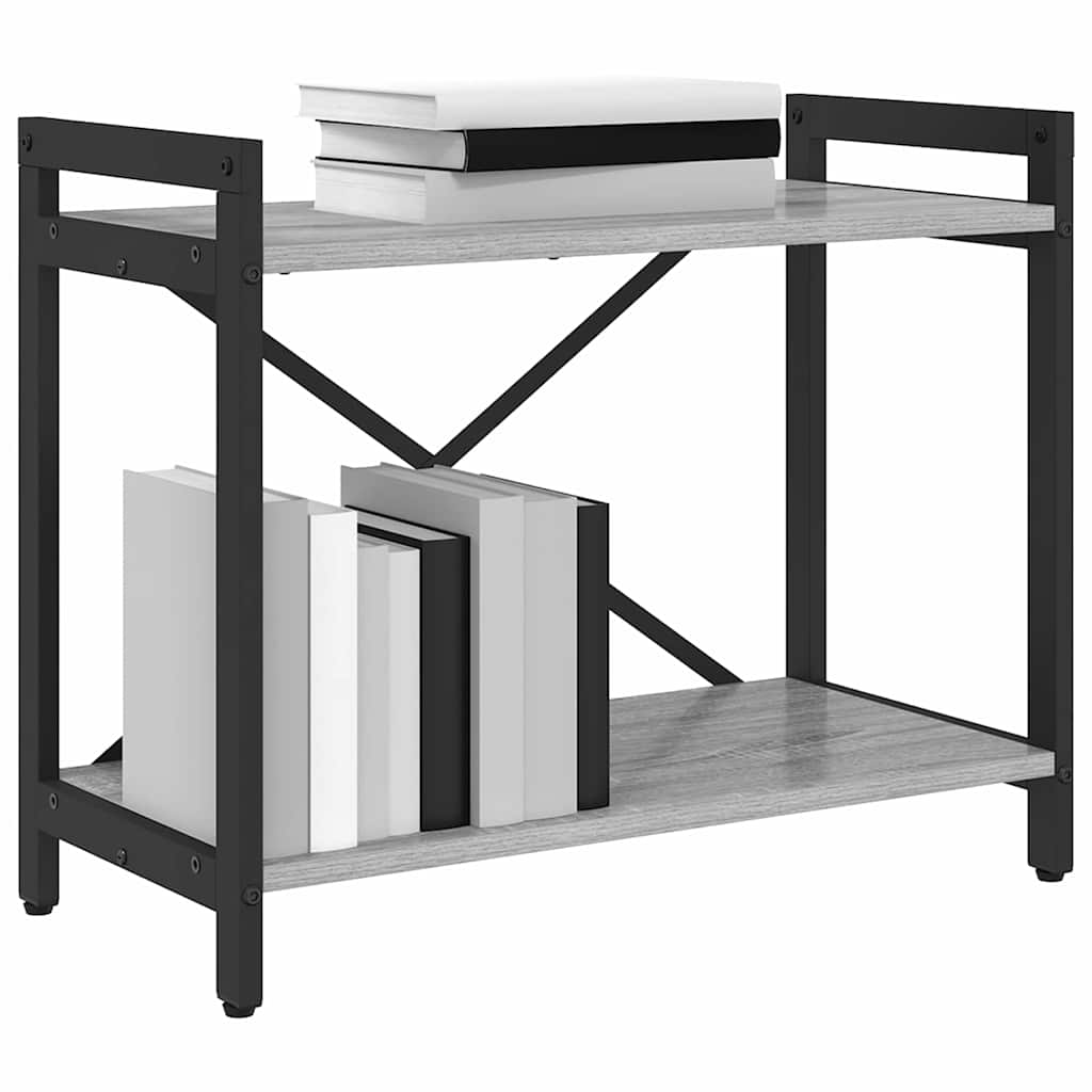 vidaXL Boekenkast Grijs sonoma 60 x 30 x 48.5 cm Bewerkt hout