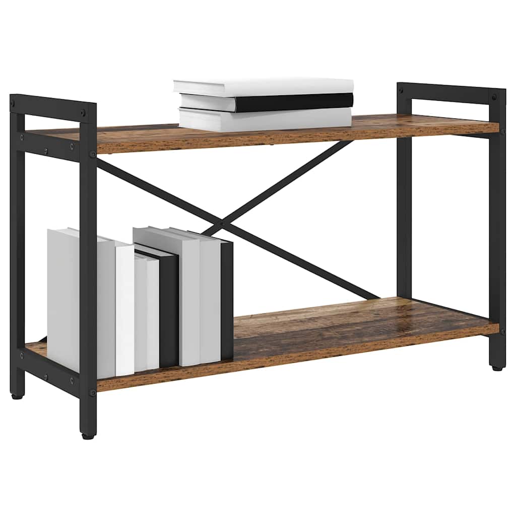 vidaXL Boekenkast Oud hout 80 x 30 x 48.5 cm Bewerkt hout