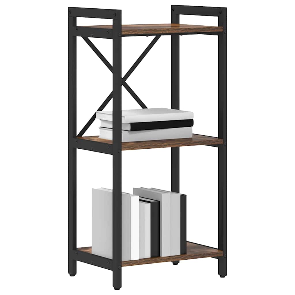 vidaXL Boekenkast Gerookt eiken 40 x 30 x 83 cm Bewerkt hout
