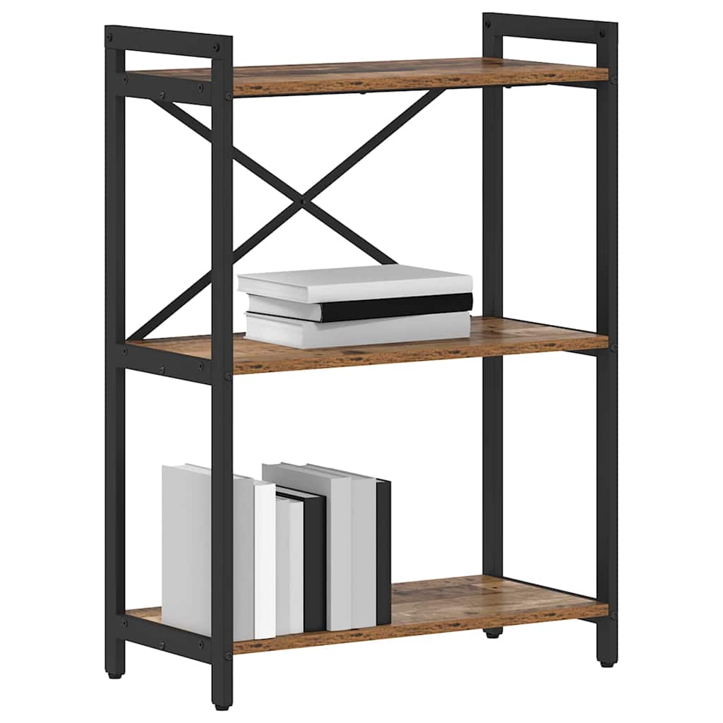 vidaXL Boekenkast Oud hout 60 x 30 x 83 cm Bewerkt hout