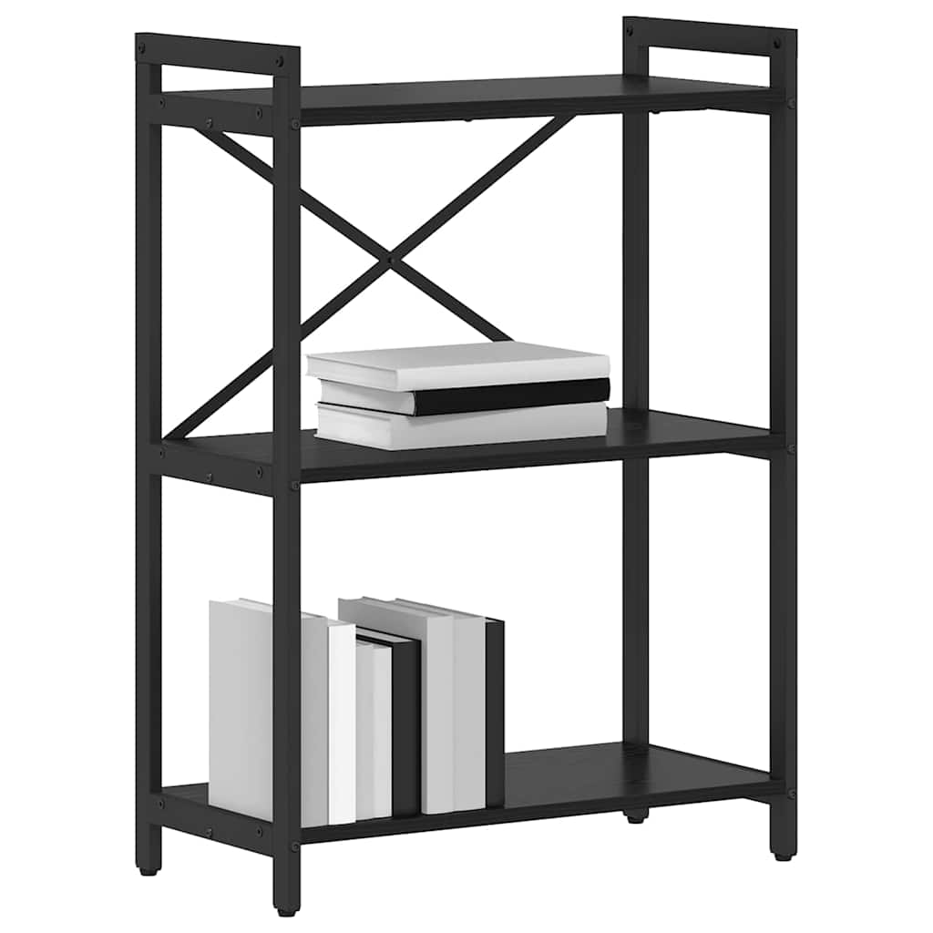 vidaXL Boekenkast Zwart eiken 60 x 30 x 83 cm Bewerkt hout