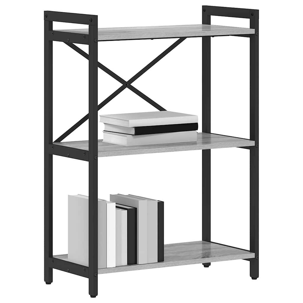 vidaXL Boekenkast Grijs sonoma 60 x 30 x 83 cm Bewerkt hout