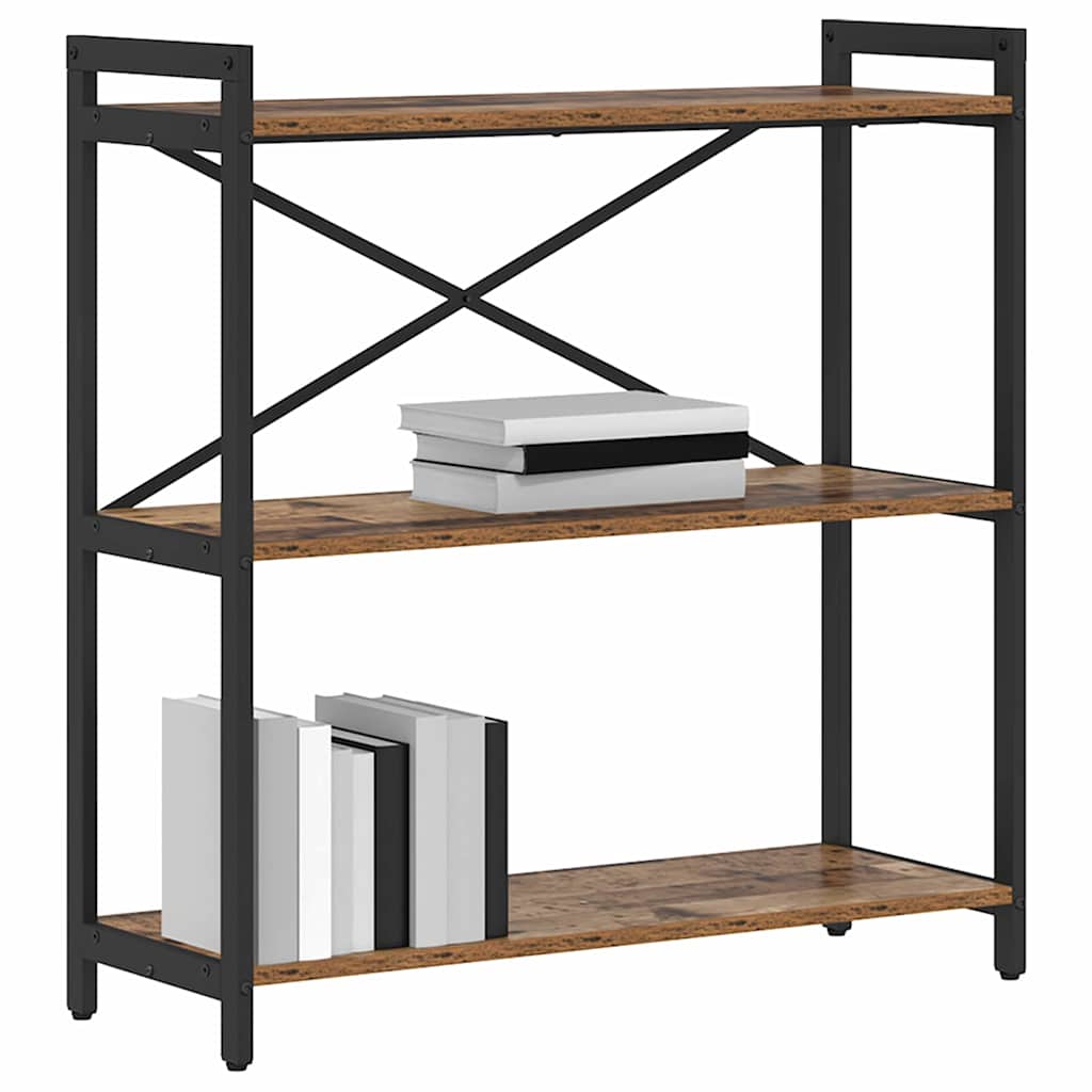 vidaXL Boekenkast Oud hout 80 x 30 x 83 cm Bewerkt hout