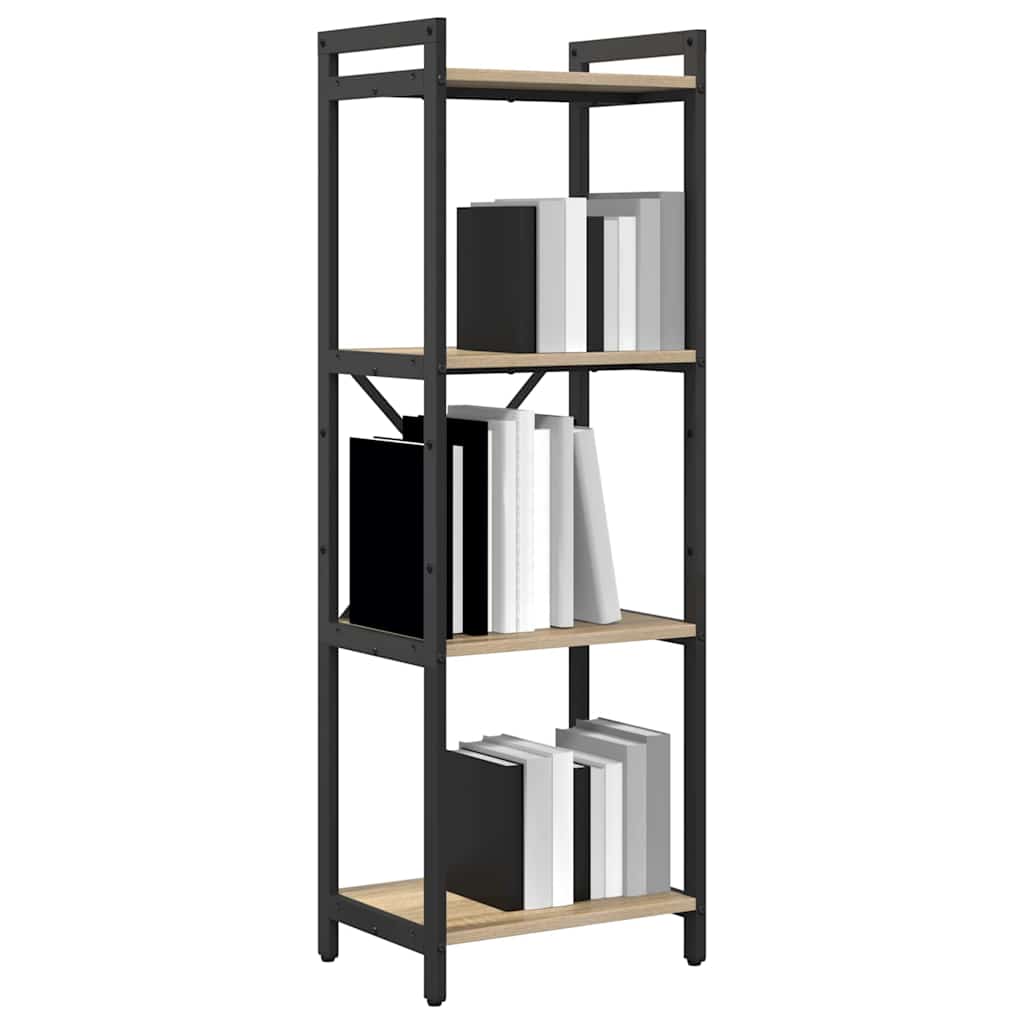 vidaXL Boekenkast Sonoma eiken 40 x 30 x 118 cm Bewerkt hout