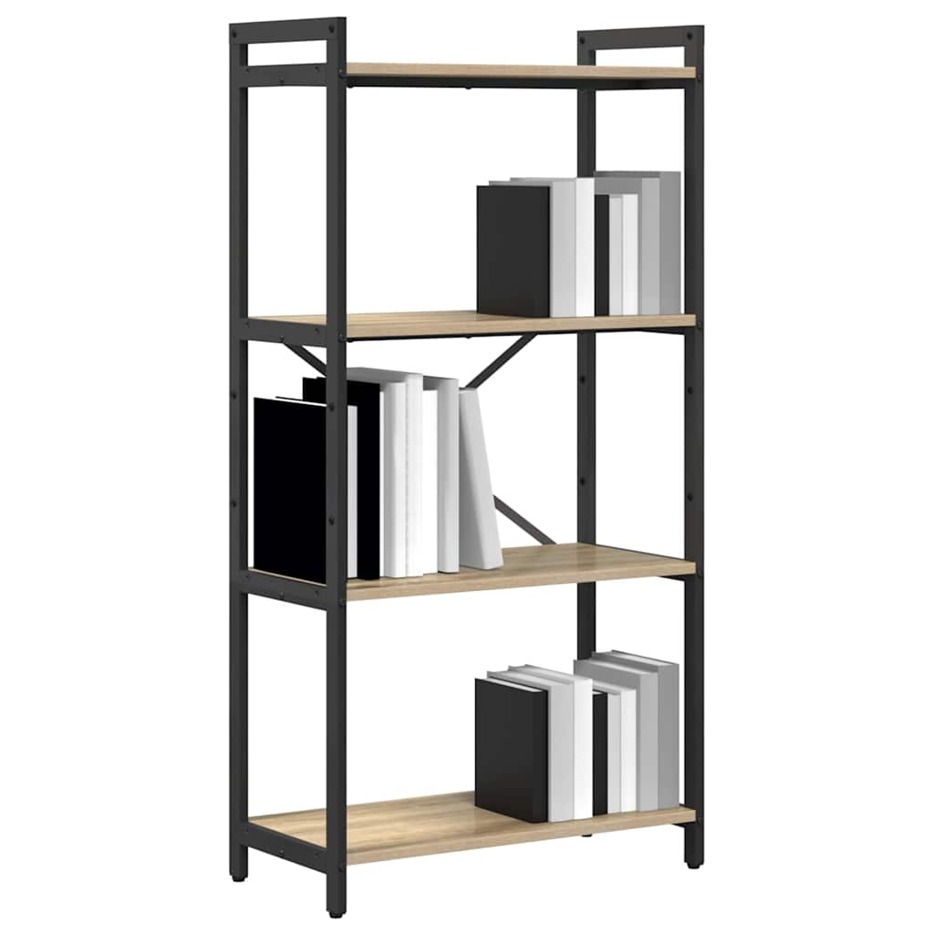 vidaXL Boekenkast Sonoma eiken 60 x 30 x 118 cm Bewerkt hout
