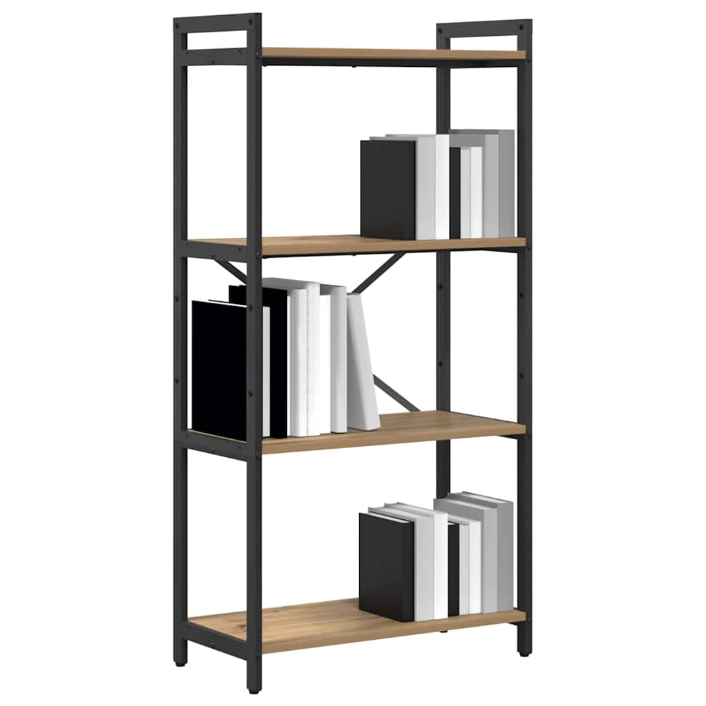 vidaXL Boekenkast artisanaal eikenkleurig 60 x 30 x 118 cm