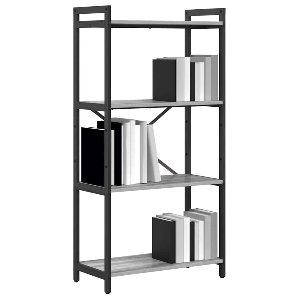 vidaXL Boekenkast Grijs sonoma 60 x 30 x 118 cm Bewerkt hout