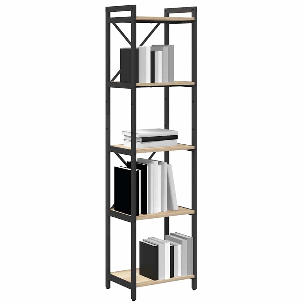 vidaXL Boekenkast Sonoma eiken 40 x 30 x 153 cm Bewerkt hout