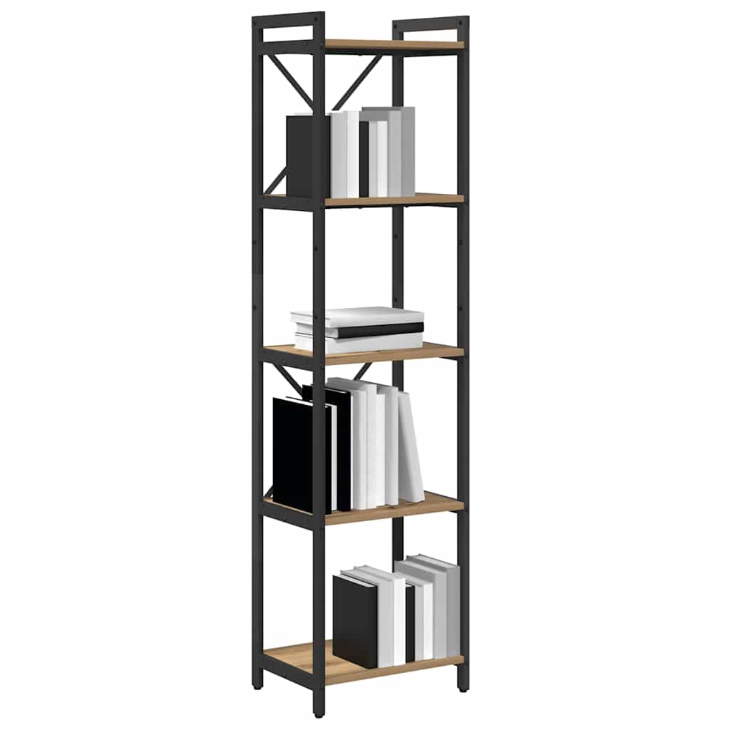 vidaXL Boekenkast artisanaal eikenkleurig 40 x 30 x 153 cm