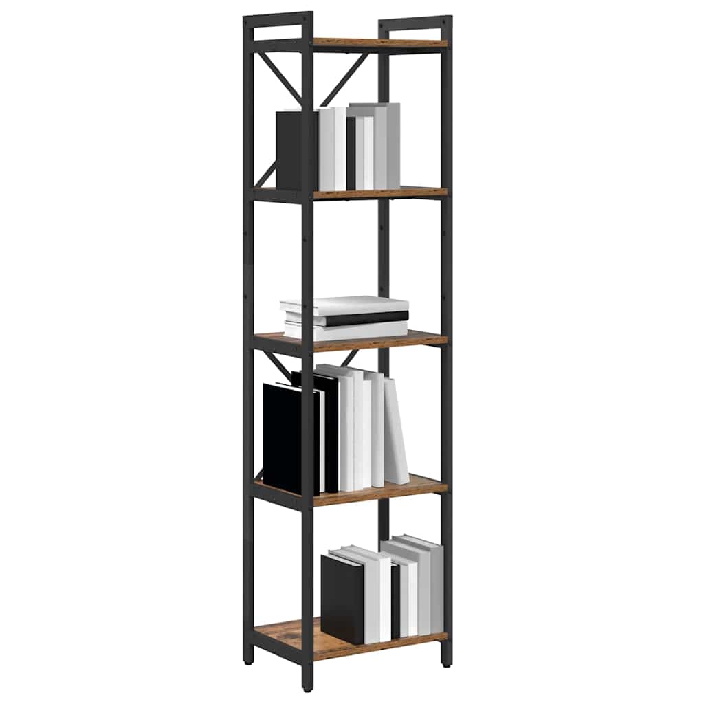 vidaXL Boekenkast Oud hout 40 x 30 x 153 cm Bewerkt hout