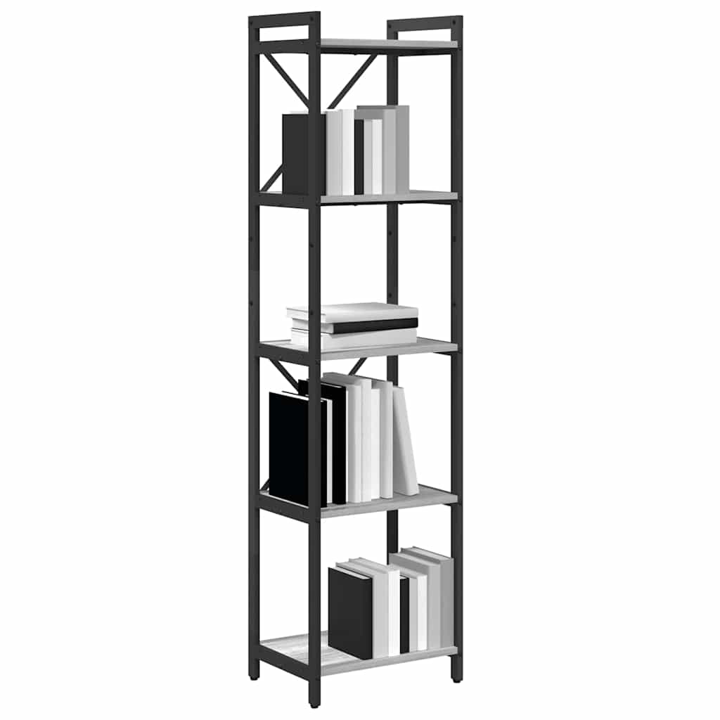 vidaXL Boekenkast Grijs sonoma 40 x 30 x 153 cm Bewerkt hout