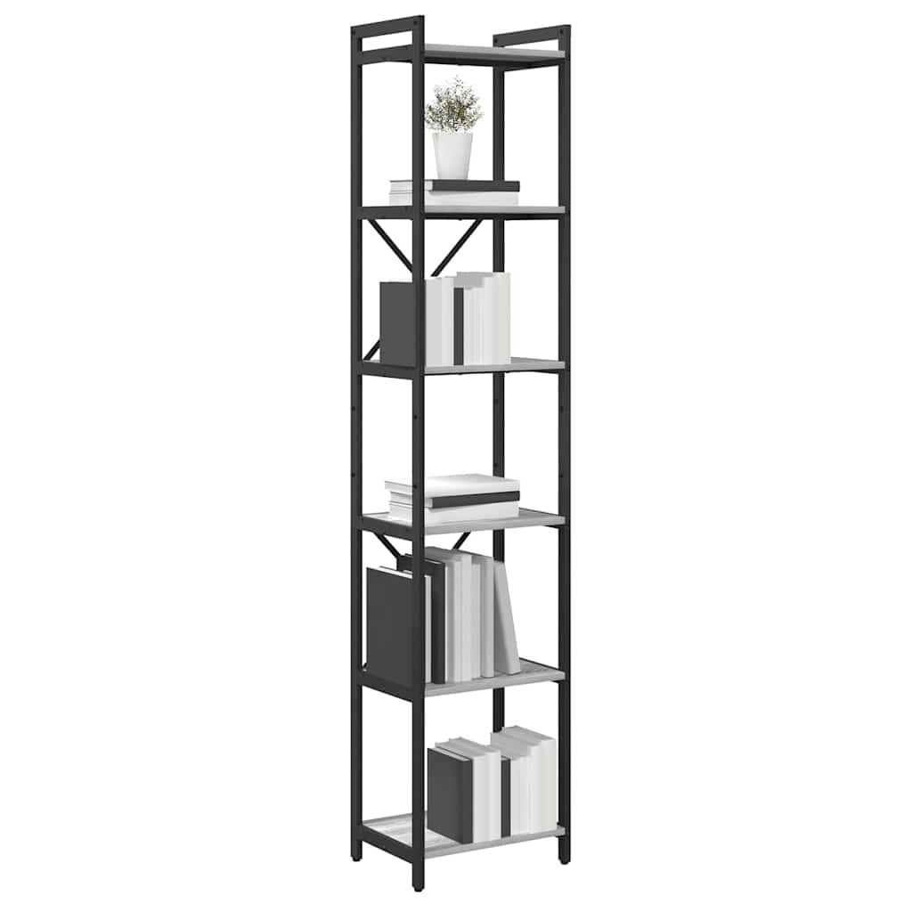 vidaXL Boekenkast Grijs sonoma 40 x 30 x 188 cm Bewerkt hout