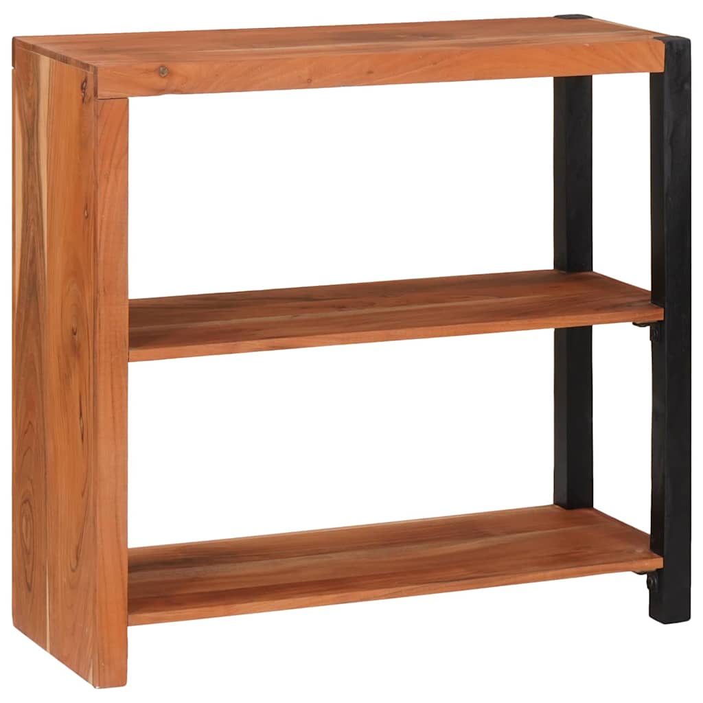 vidaXL Boekenkast Bruin, Zwart 80 x 30 x 75 cm Massief Acaciahout