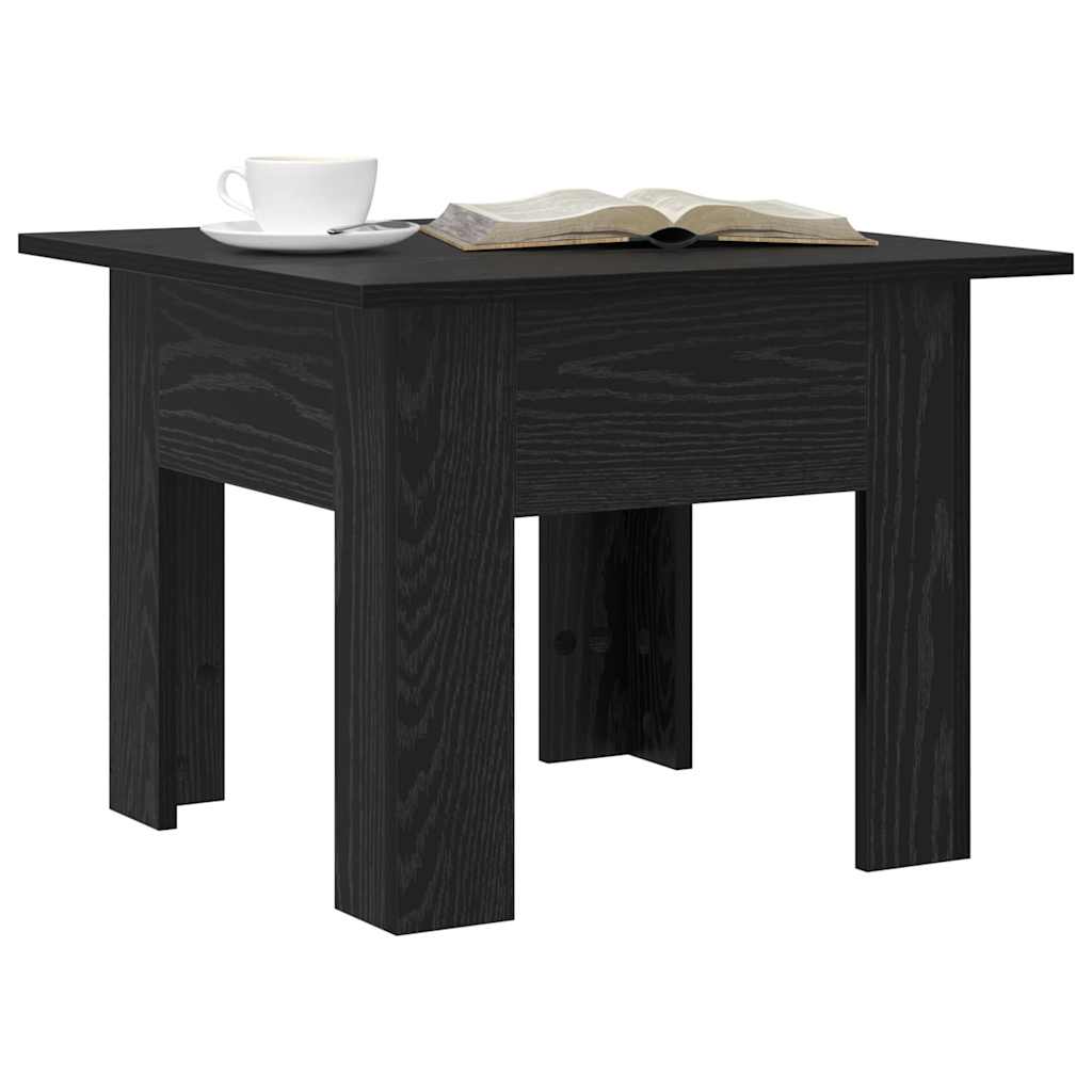 vidaXL Salontafel Zwart eiken Bewerkt hout