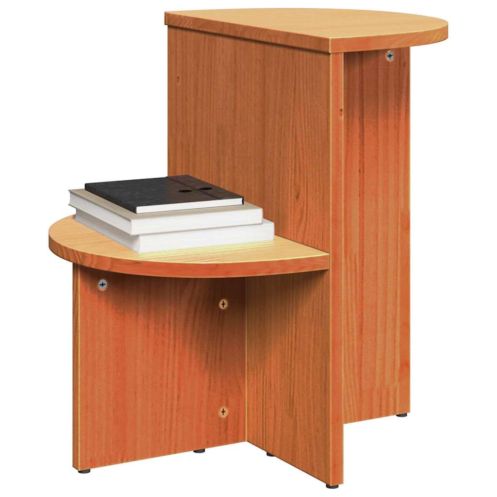 vidaXL Bijzettafel Wasbruin 50 x 40 x 50 cm Massief grenenhout