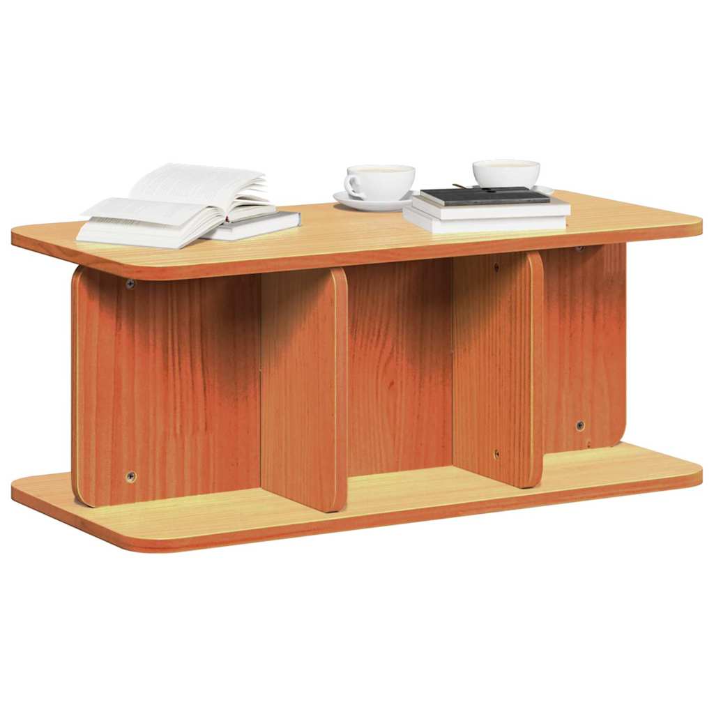 vidaXL Salontafel Wasbruin 80 x 39.5 x 33.5 cm Massief grenenhout