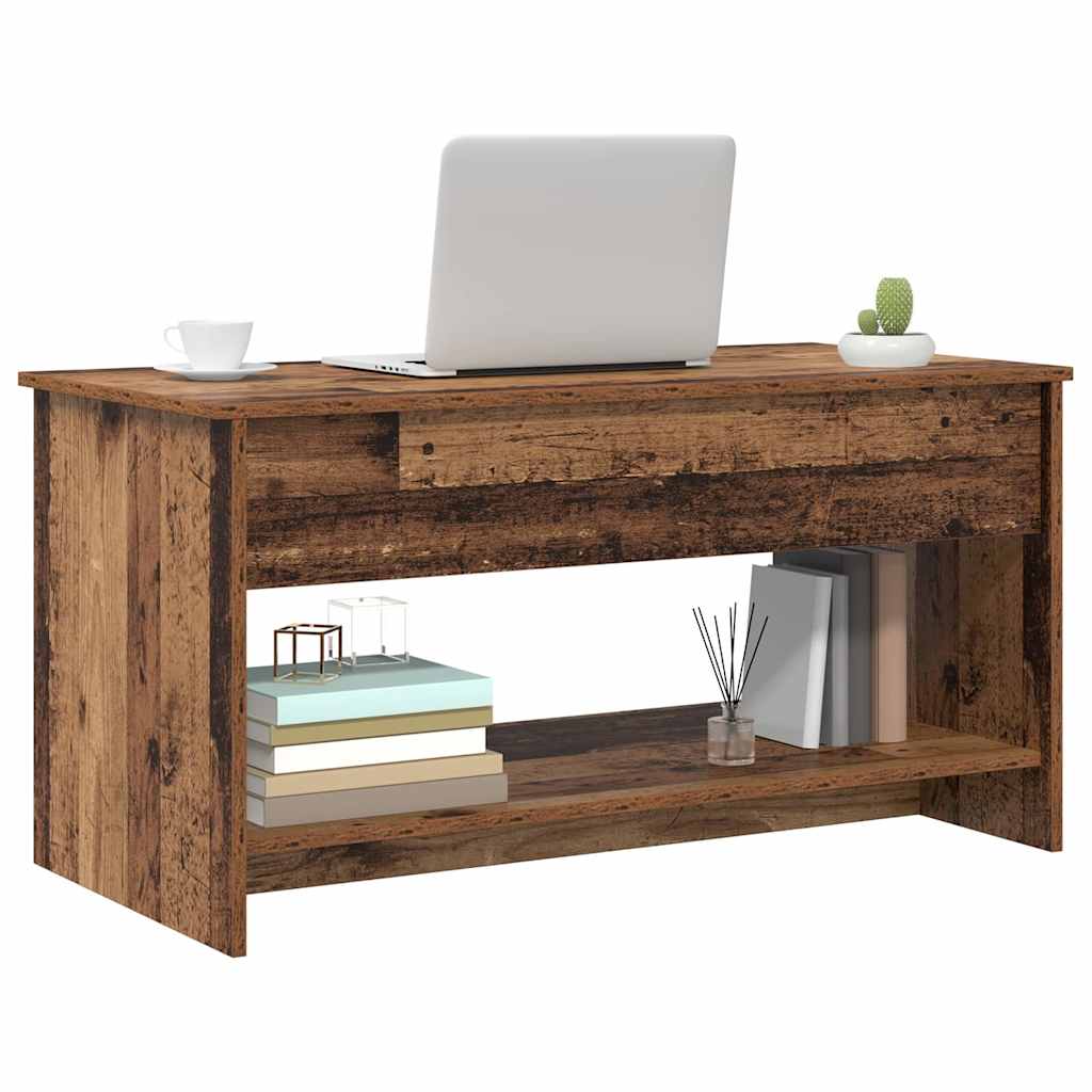 vidaXL Salontafel Oud hout 102 x 50 x 52.5 cm Bewerkt hout