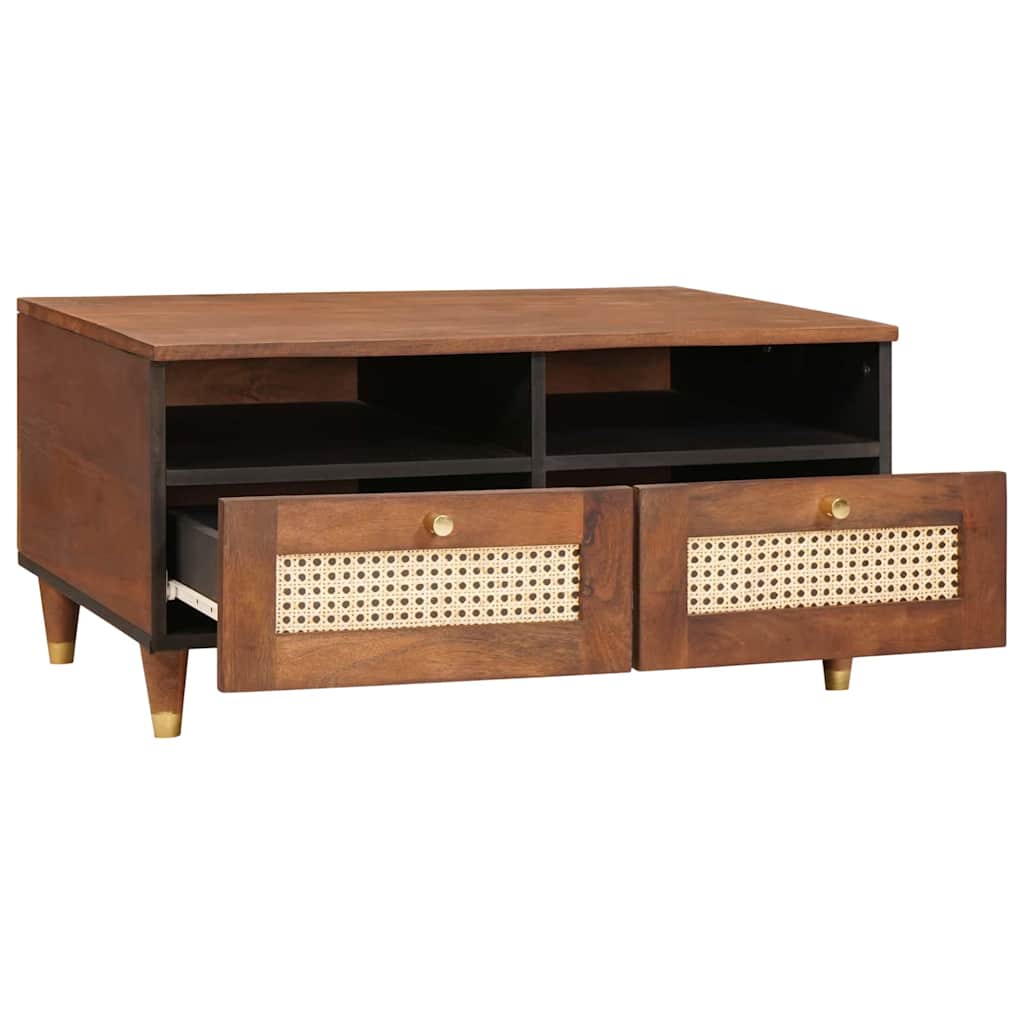 vidaXL Salontafels Bruin 80 x 54 x 40 cm Bamboe en massief mango hout