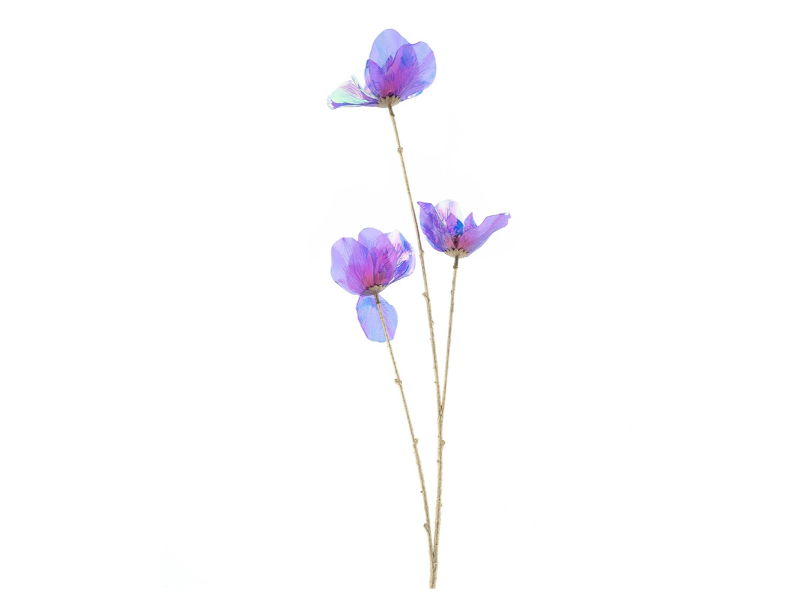 Hortus Kunstbloem poppy holografic beauty, 83 cm - 