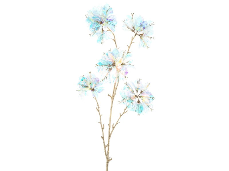 Hortus Kunstbloem rhododendron holografic cream, 113 cm - 