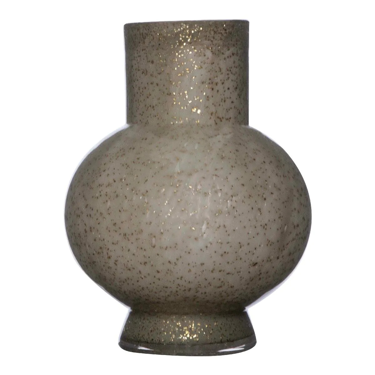 Hakbijl Glass Bloemenvaas Deborah - Goud - glas - D17 x H22 cm℃ -