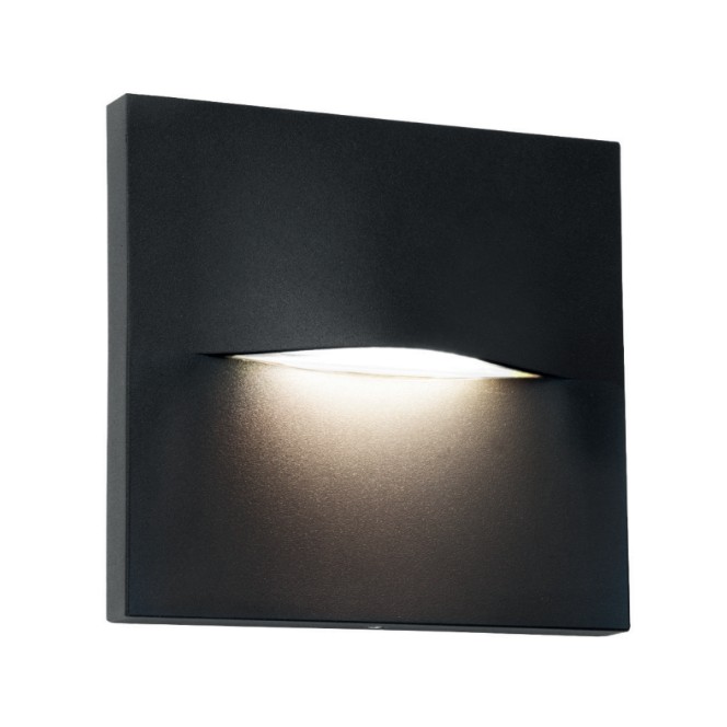 KS Verlichting Paxton Muurlamp Square Zwart
