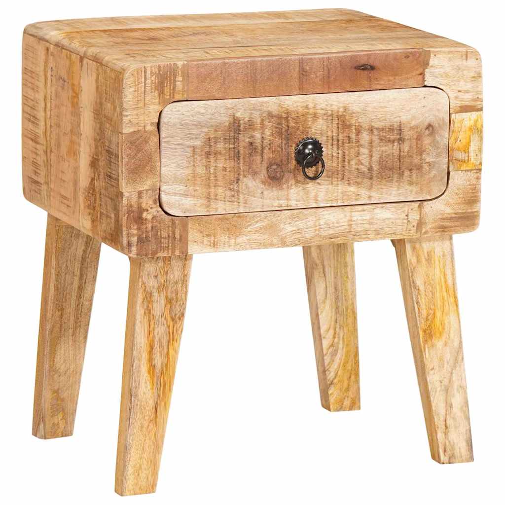vidaXL Eindtafels met lade Bruin 40 x 32 x 46 cm massief mangohout