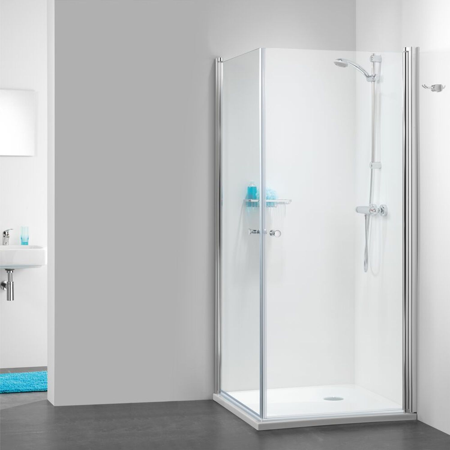 Sealskin 105 Hoekinstap 900x900mm | 6mm Helder Veiligheidsglas