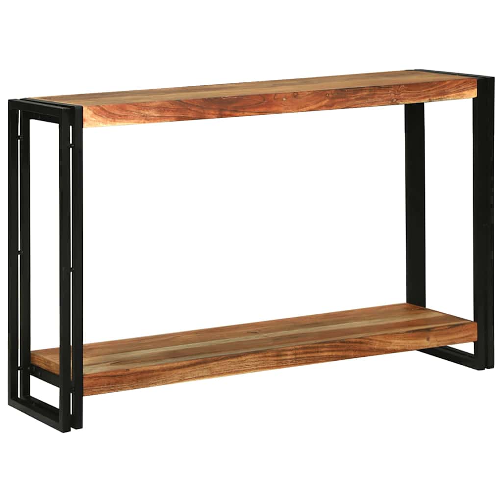 vidaXL Wandtafel met plank Bruin 120 x 33 x 75 cm Massief acaciahout