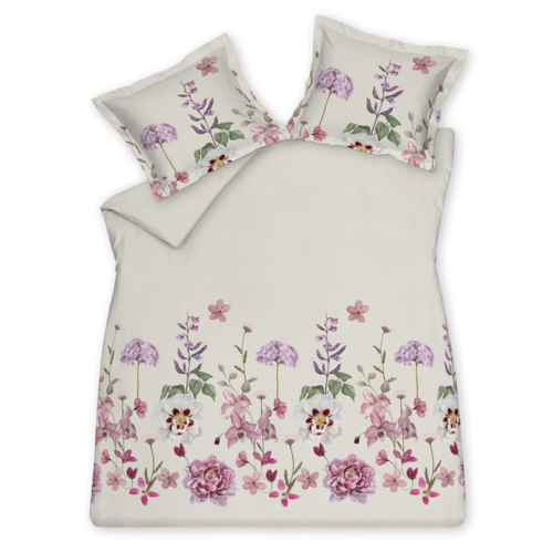 Vandyck Kussensloop VIOLET GARDEN offwhite Kussensloop (60x70)